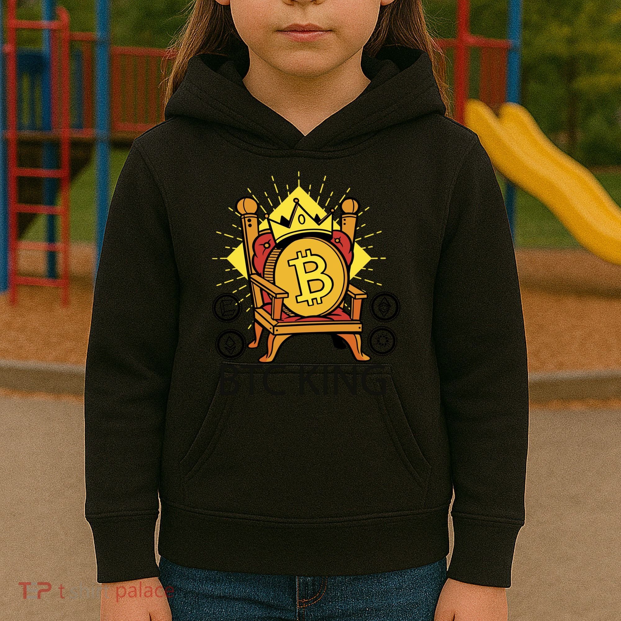 Bitcoin King Kids Hoodie