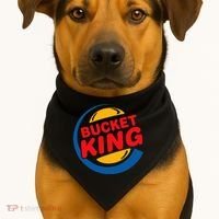 Bucket King Basketball Player Hoops Culture USA-Made Doggie Bandana thumb 1