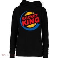 Bucket King Basketball Player Hoops Culture Womens Funnel Neck Pullover Hood thumb 0