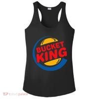 Bucket King Basketball Player Hoops Culture Ladies PosiCharge Competitor Racerback Tank thumb 0