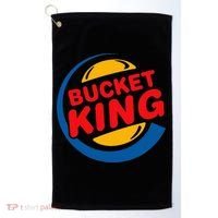 Bucket King Basketball Player Hoops Culture Golf Towel thumb 0
