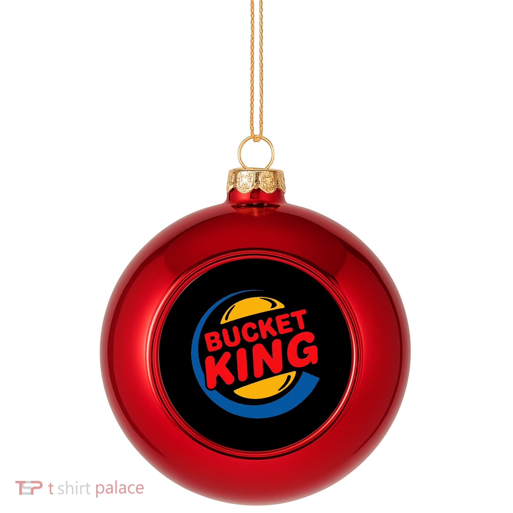 Bucket King Basketball Player Hoops Culture Plastic Christmas Ball Ornament