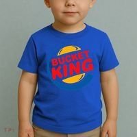 Bucket King Basketball Player Hoops Culture Toddler T-Shirt thumb 2