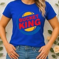 Bucket King Basketball Player Hoops Culture Women's T-Shirt thumb 2