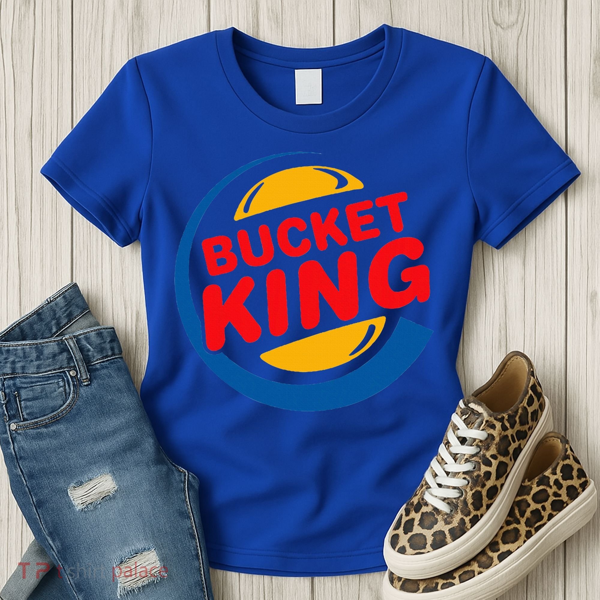 Bucket King Basketball Player Hoops Culture Women's T-Shirt