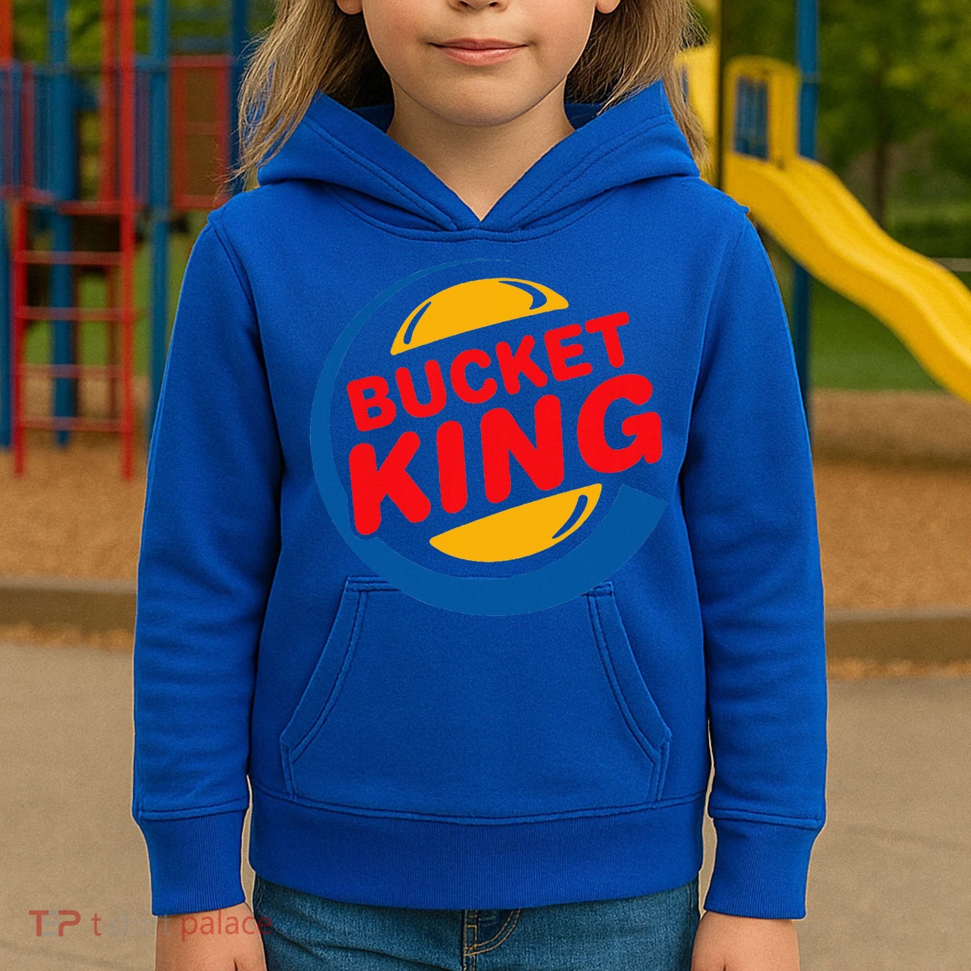 Bucket King Basketball Player Hoops Culture Kids Hoodie