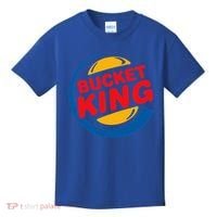 Bucket King Basketball Player Hoops Culture Kids T-Shirt thumb 0