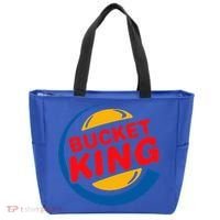 Bucket King Basketball Player Hoops Culture Tote Bag thumb 0
