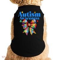 Be Kind Bow Autism Awareness Autism Support Love Doggie Tank thumb 0