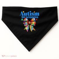Be Kind Bow Autism Awareness Autism Support Love USA-Made Doggie Bandana thumb 0