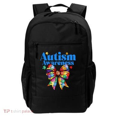 Be Kind Bow Autism Awareness Autism Support Love Backpack