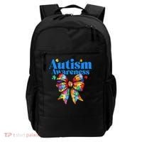 Be Kind Bow Autism Awareness Autism Support Love Backpack thumb 0