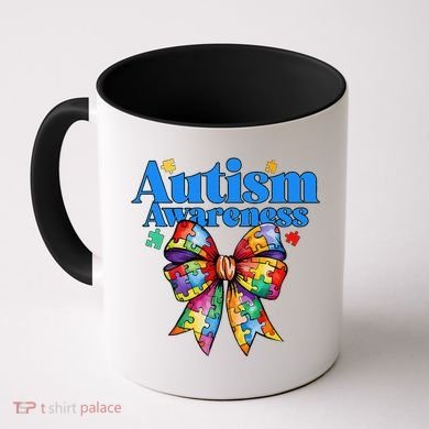 Be Kind Bow Autism Awareness Autism Support Love Coffee Mug