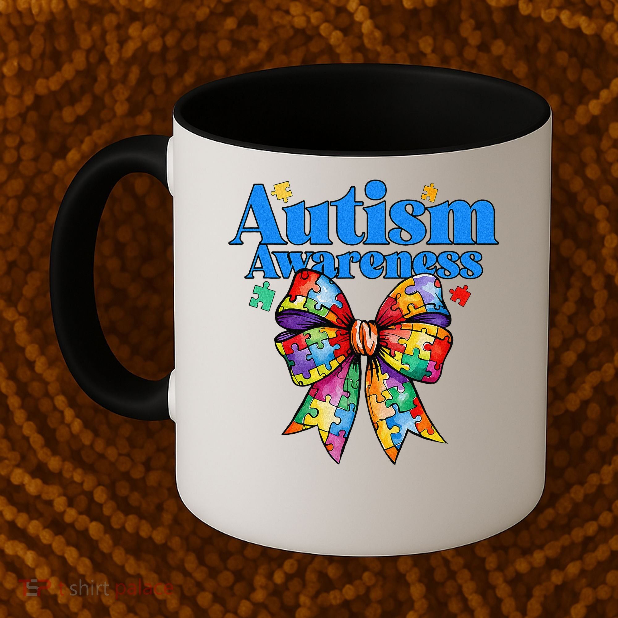 Be Kind Bow Autism Awareness Autism Support Love Coffee Mug