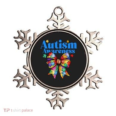 Be Kind Bow Autism Awareness Autism Support Love Ornament