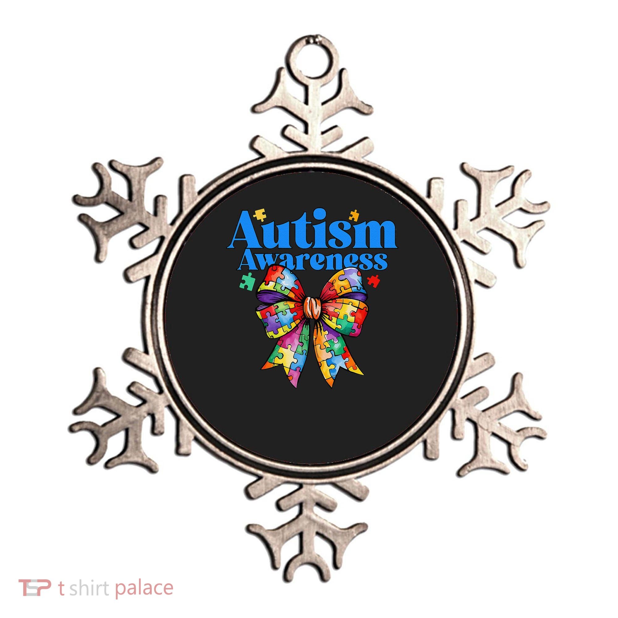 Be Kind Bow Autism Awareness Autism Support Love Ornament