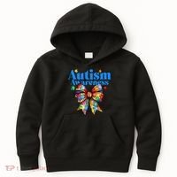 Be Kind Bow Autism Awareness Autism Support Love Kids Hoodie thumb 0