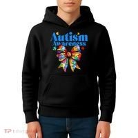 Be Kind Bow Autism Awareness Autism Support Love Kids Hoodie thumb 4