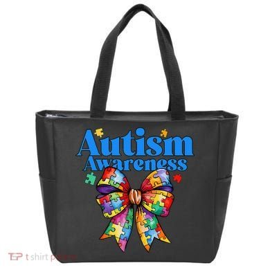 Be Kind Bow Autism Awareness Autism Support Love Tote Bag