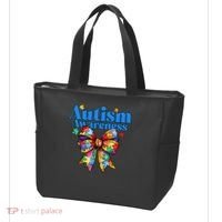 Be Kind Bow Autism Awareness Autism Support Love Tote Bag thumb 3