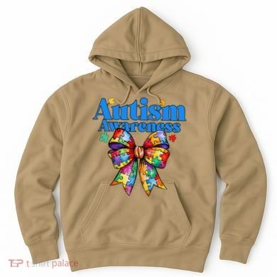 Be Kind Bow Autism Awareness Autism Support Love Hoodie