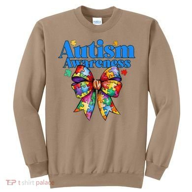 Be Kind Bow Autism Awareness Autism Support Love Sweatshirt