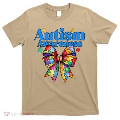 Be Kind Bow Autism Awareness Autism Support Love T-Shirt