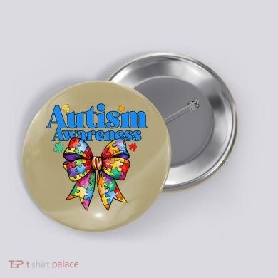 Be Kind Bow Autism Awareness Autism Support Love Button