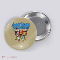 Be Kind Bow Autism Awareness Autism Support Love Button thumb 0