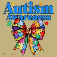 Be Kind Bow Autism Awareness Autism Support Love Button thumb 1