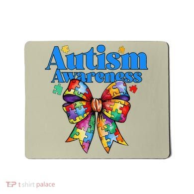 Be Kind Bow Autism Awareness Autism Support Love Mousepad