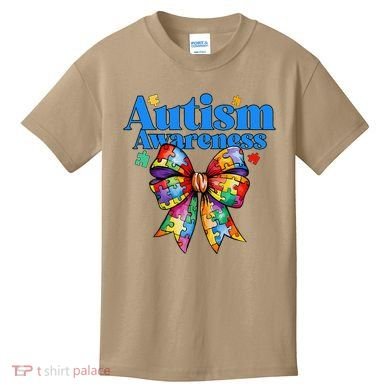 Be Kind Bow Autism Awareness Autism Support Love Kids T-Shirt