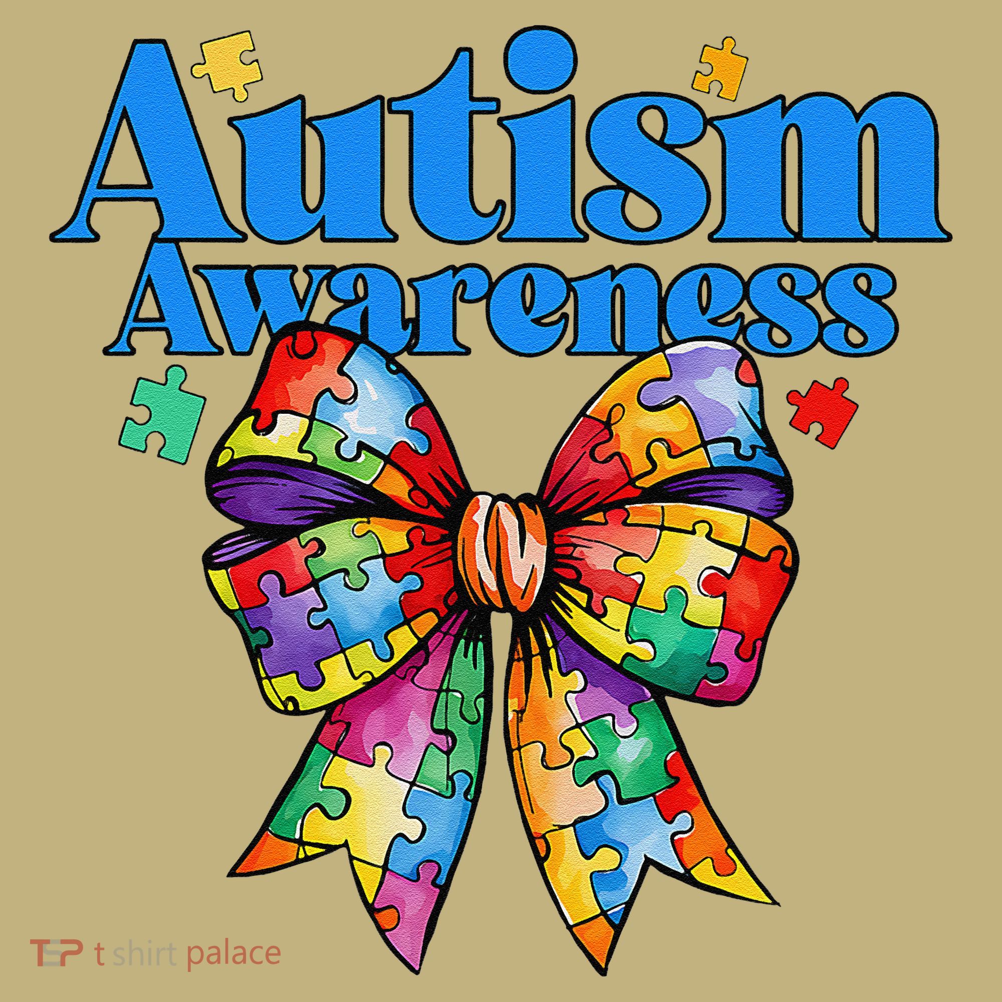 Be Kind Bow Autism Awareness Autism Support Love Kids T-Shirt
