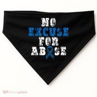 Be Kind Blue Sunflower Child Abuse Prevention Awareness USA-Made Doggie Bandana thumb 0