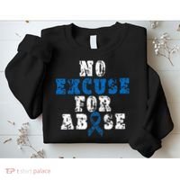 Be Kind Blue Sunflower Child Abuse Prevention Awareness Sweatshirt thumb 2