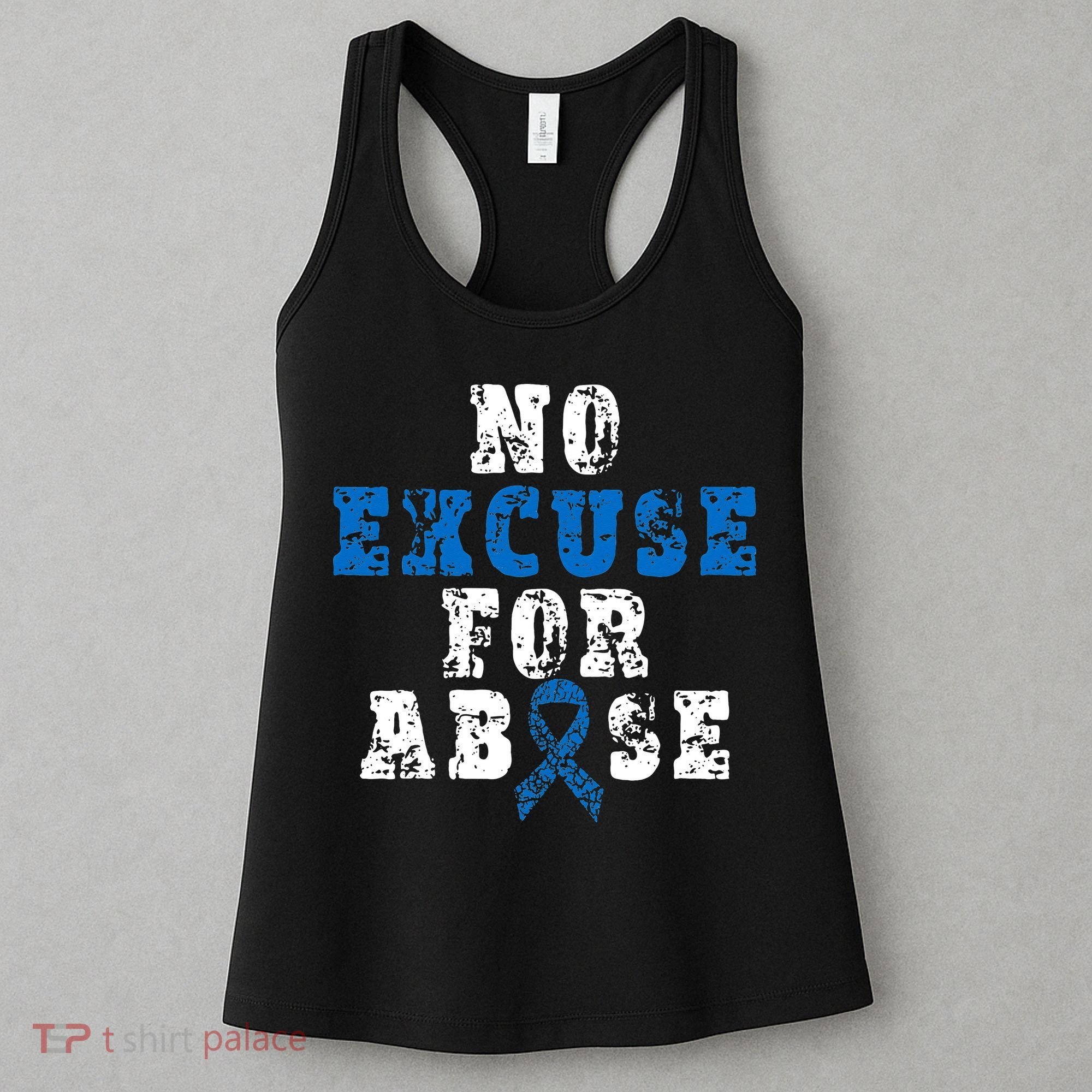 Be Kind Blue Sunflower Child Abuse Prevention Awareness Women's Tank Top