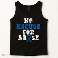 Be Kind Blue Sunflower Child Abuse Prevention Awareness Tank Top thumb 2