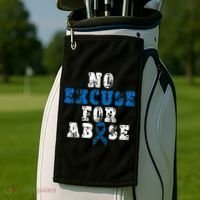 Be Kind Blue Sunflower Child Abuse Prevention Awareness Golf Towel thumb 2