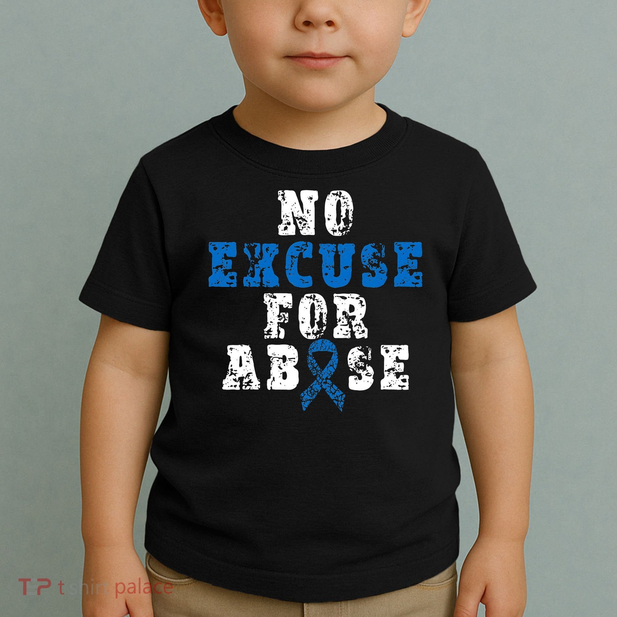 Be Kind Blue Sunflower Child Abuse Prevention Awareness Toddler T-Shirt