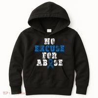 Be Kind Blue Sunflower Child Abuse Prevention Awareness Kids Hoodie thumb 0