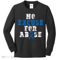 Be Kind Blue Sunflower Child Abuse Prevention Awareness Kids Long Sleeve Shirt thumb 0
