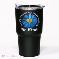 Be Kind Blue Sunflower Child Abuse Prevention Awareness Tumbler thumb 0