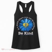Be Kind Blue Sunflower Child Abuse Prevention Awareness Women's Tank Top thumb 0