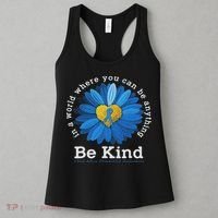 Be Kind Blue Sunflower Child Abuse Prevention Awareness Women's Tank Top thumb 3