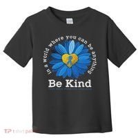 Be Kind Blue Sunflower Child Abuse Prevention Awareness Toddler T-Shirt thumb 0