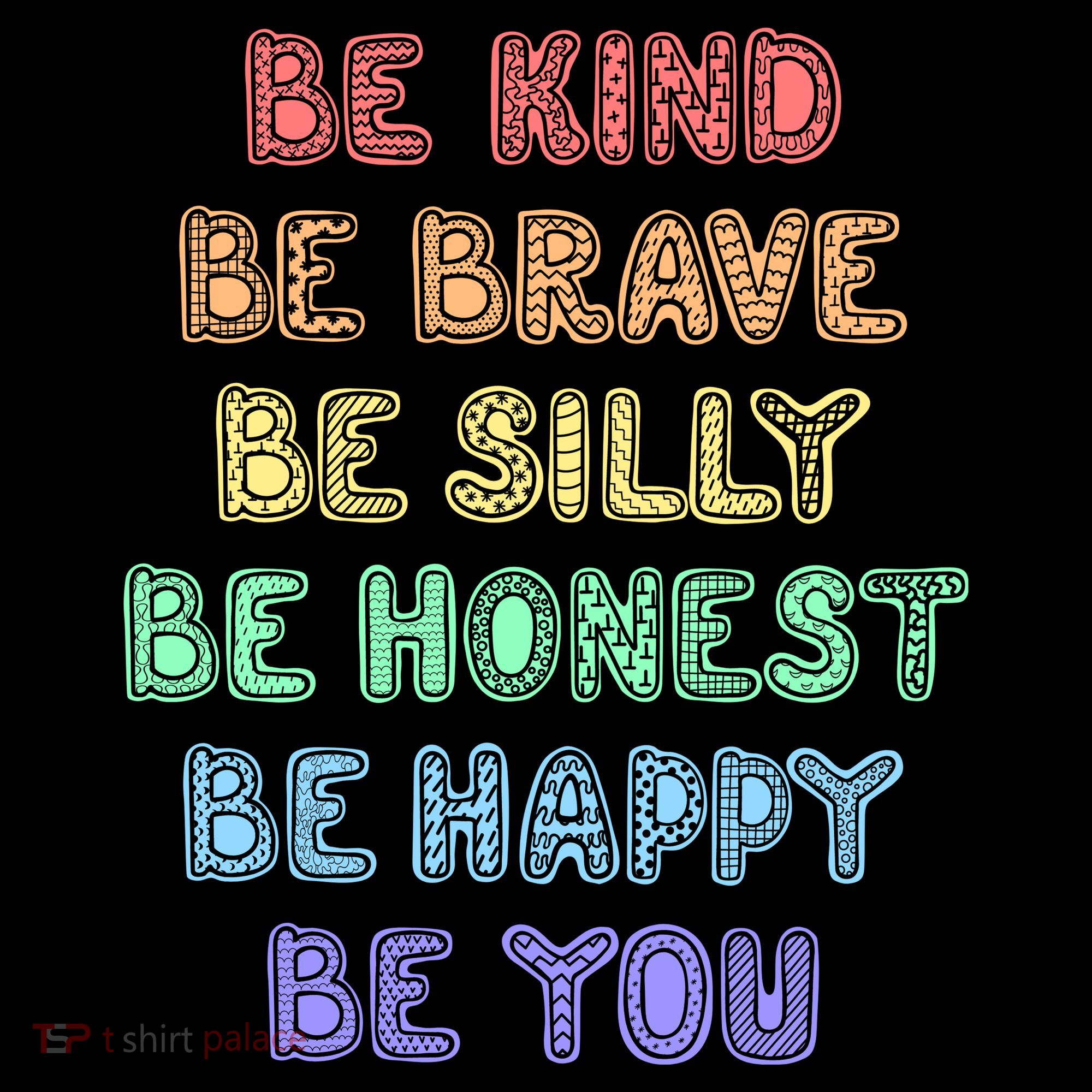 Be Kind Be Brave Be You Self Love Quote Coaster