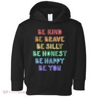 Be Kind Be Brave Be You Self Love Quote Toddler Hoodie thumb 0