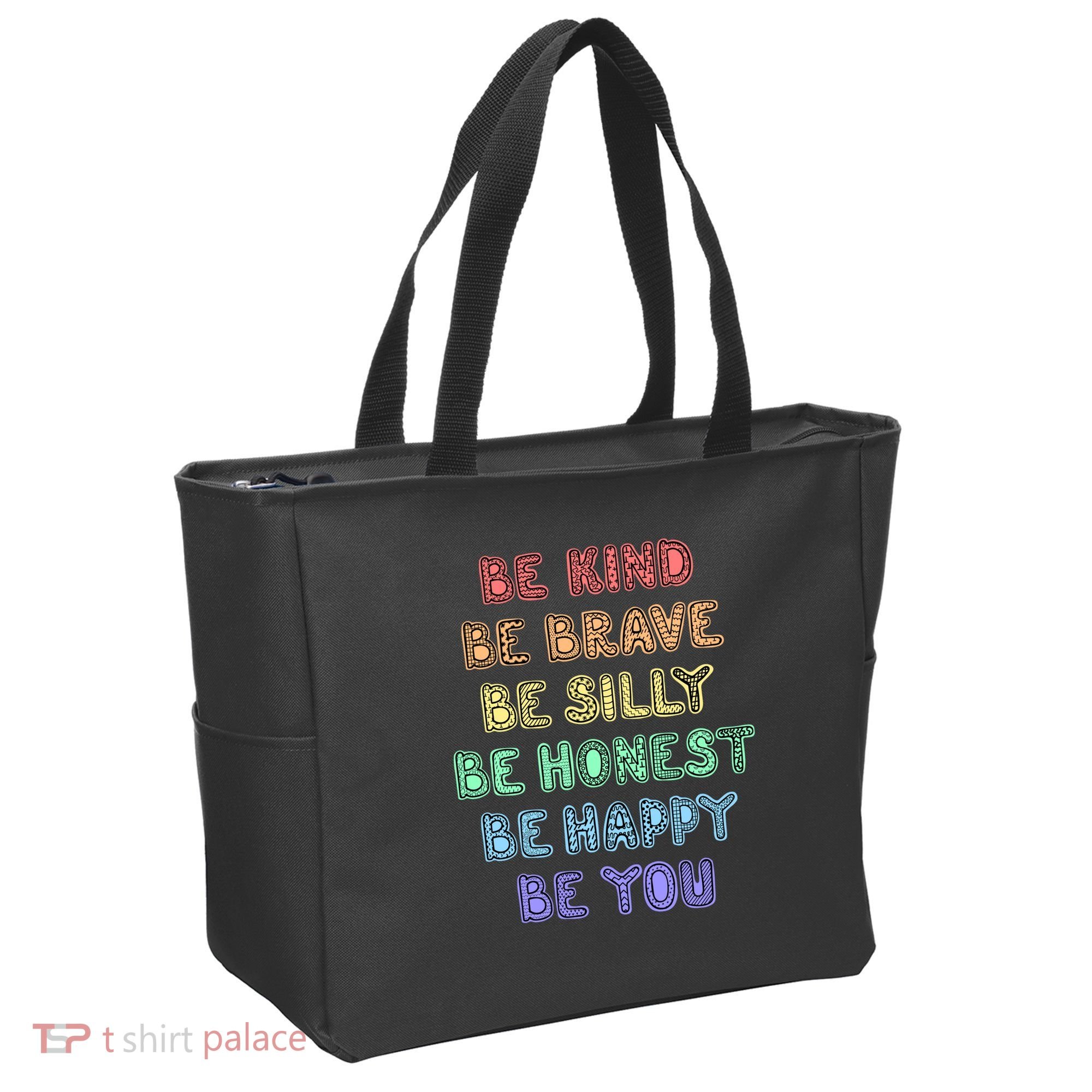 Be Kind Be Brave Be You Self Love Quote Tote Bag