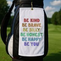 Be Kind Be Brave Be You Self Love Quote Golf Towel thumb 2