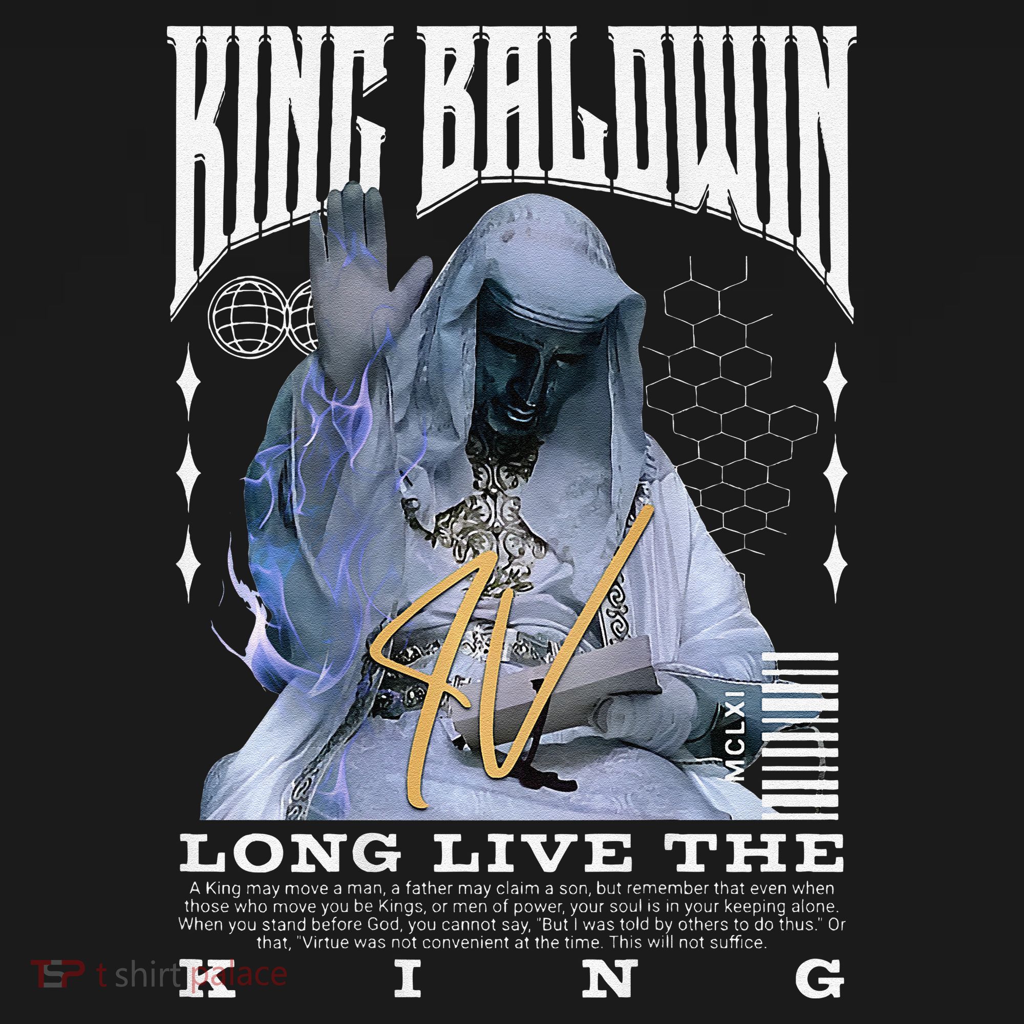Backprint King Baldwin Iv Hoodie